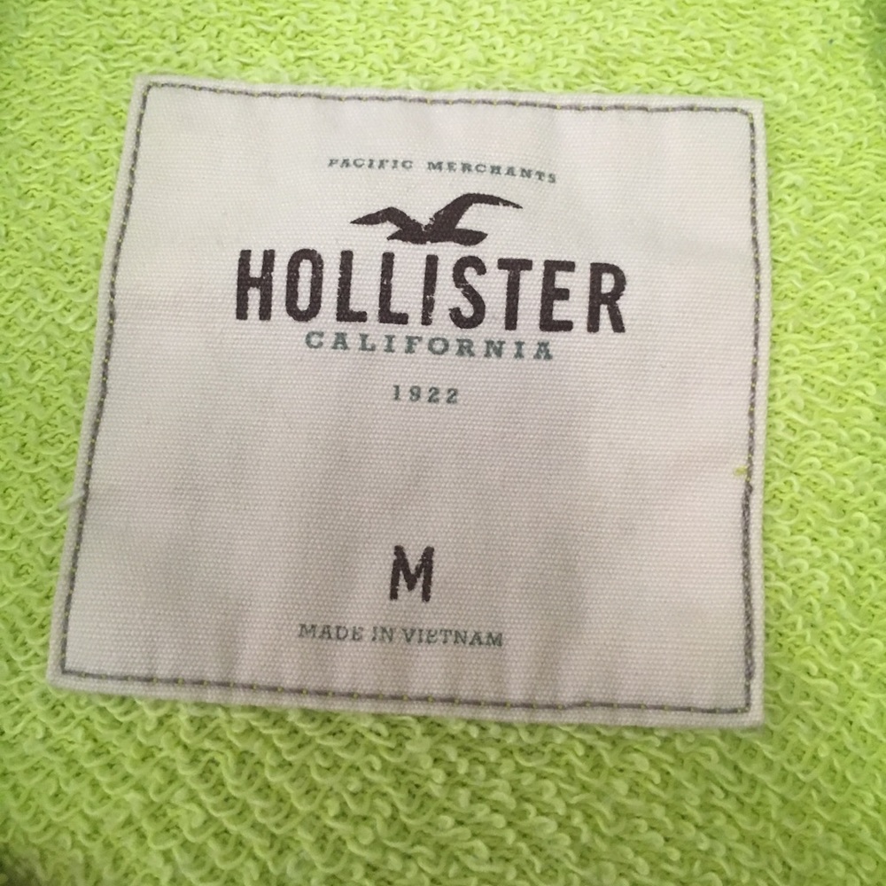 Yellow/green holdester cropped hoodie - Picture 4 of 5